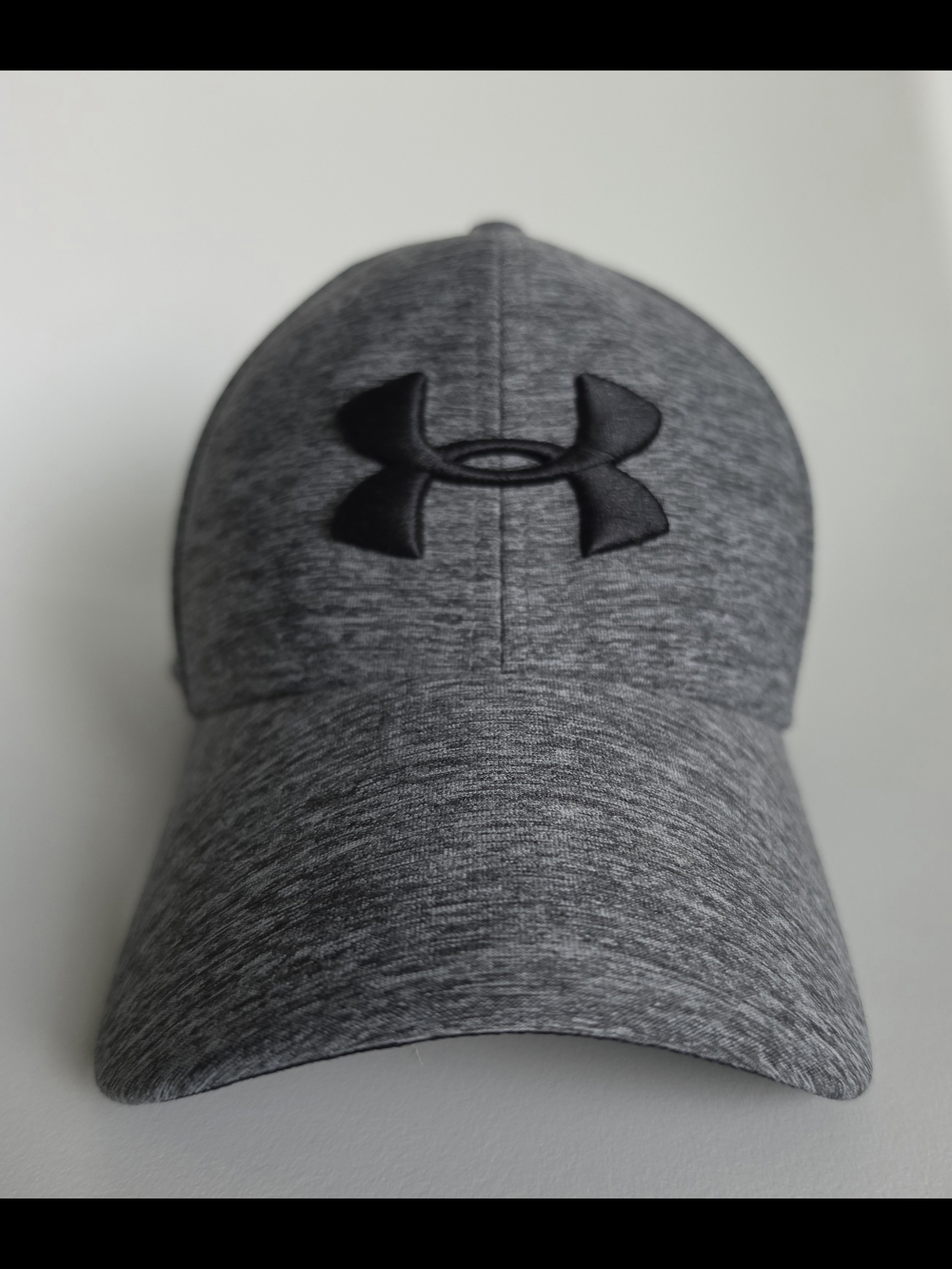 Under Armour Heathered Grey Baseball Cap with Black Logo